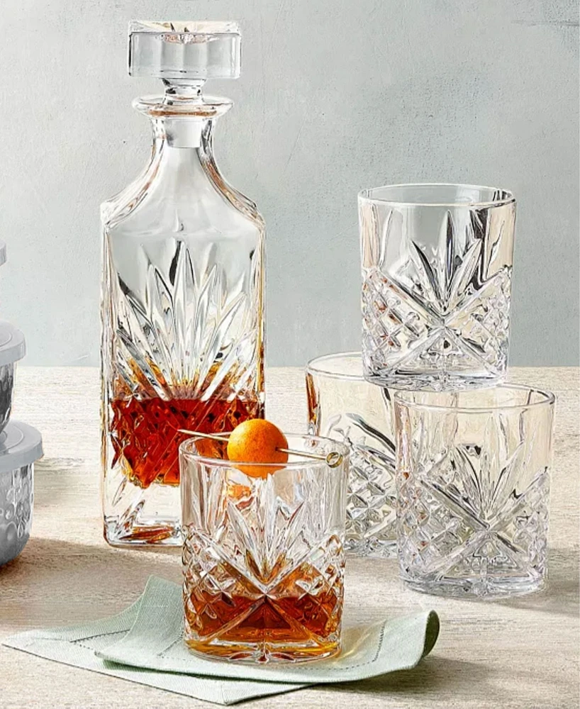 Godinger Dublin Double Old-Fashioned Glasses - 8oz. , Set of 4