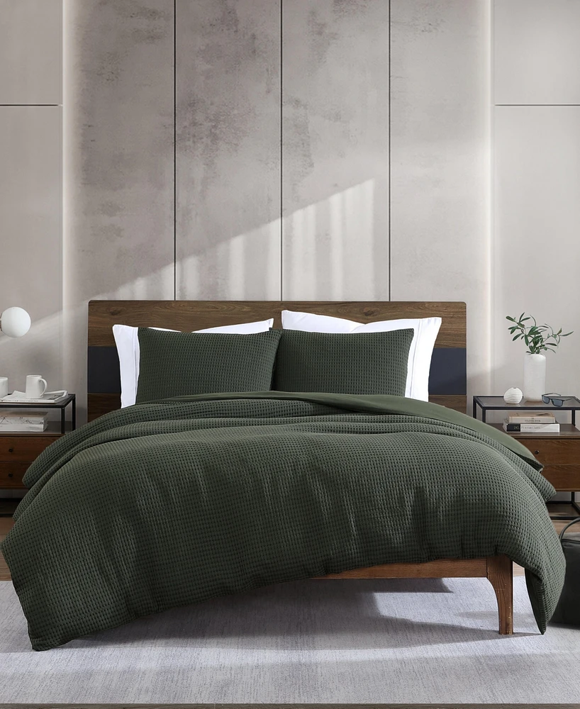 Kenneth Cole New York Solid Waffle 3-Pc. Comforter Set