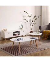 Streamdale Furniture Sophisticated Round Coffee Table: 550mm Diameter, High Foot Design