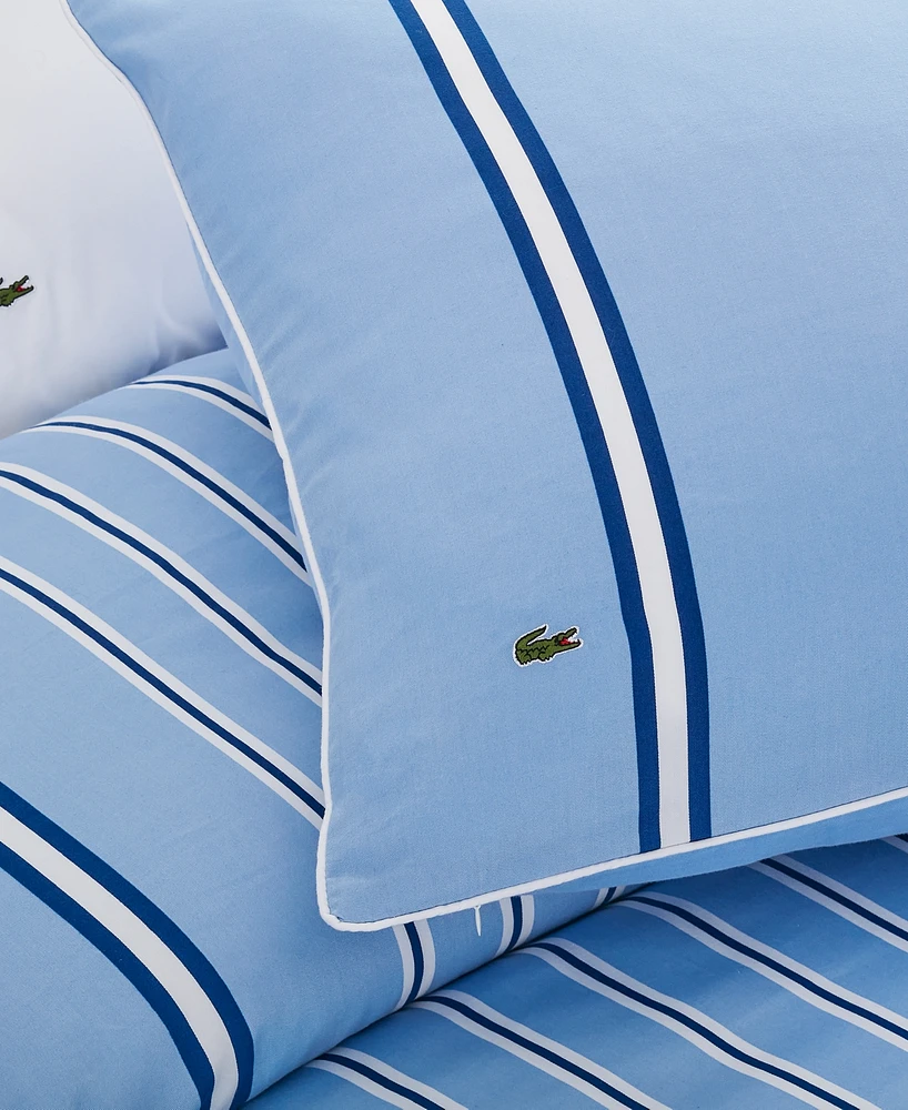 Lacoste Home Hollis Stripe 3-Pc. Comforter Set, Full/Queen