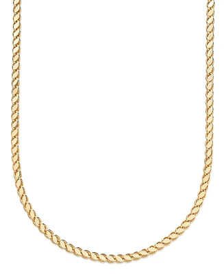 And Now This Silver, Gold Plated Brass Chain Necklace