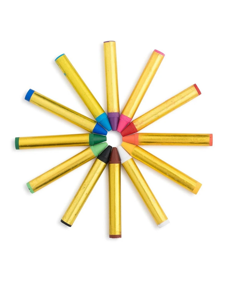 Dress Up America 12 Face Paint Crayons Set