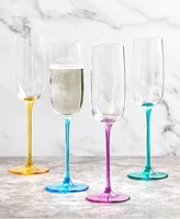 Anton Studio Designs Gala Champagne Flutes, Set of 4