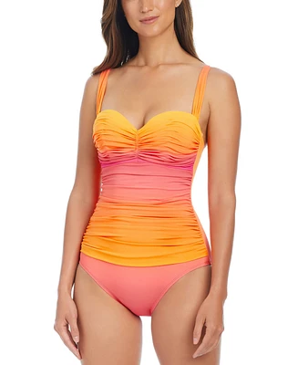 Bleu by Rod Beattie Beat The Heat Ruched Underwire One-Piece Swimsuit