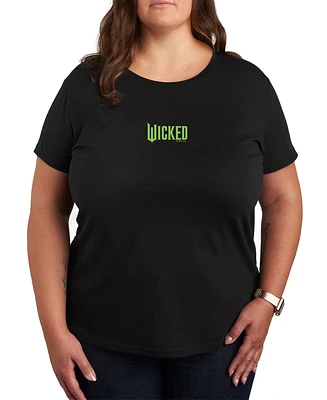 Hybrid Apparel Plus Wicked Elphaba Logo Graphic Tee