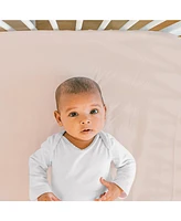 The Peanutshell Caramel Safari Cotton Jersey 4 Pack Fitted Crib Sheets