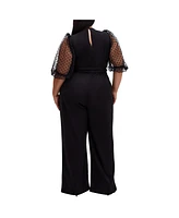 Plus Size Asher 3/4 Jumpsuit