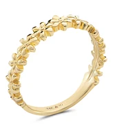Devata Daisy Flower Ring in 14K Gold, Size 6, approx. 2.3 grams