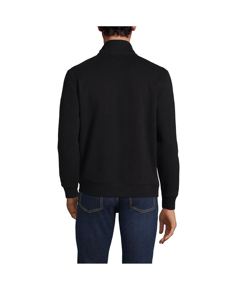 Lands' End Men's Long Sleeve Serious Sweats Mock Full Zip