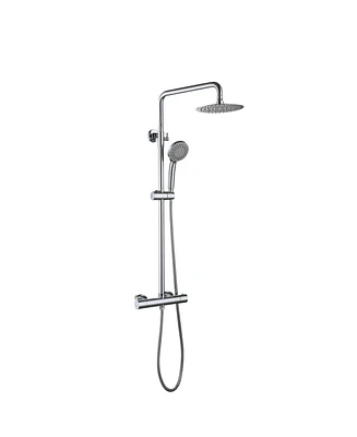 Stainless Steel Thermostatic Shower Bar System(Round)