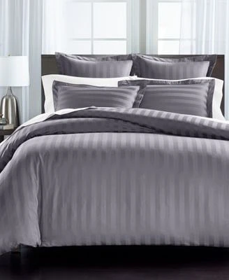 Charter Club 1.5 Stripe 550 Thread Count 100 Cotton Duvet Cover Sets Exclusively At Macys