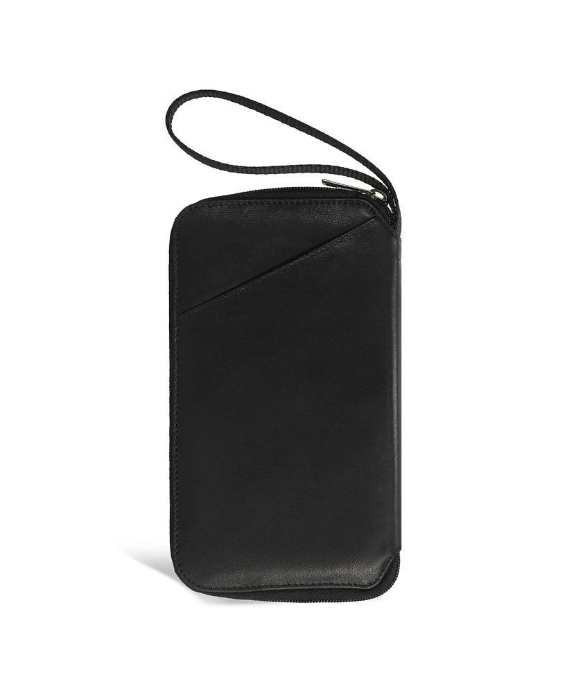 Champs Men's Onyx Collection Leather Multi Passport Case