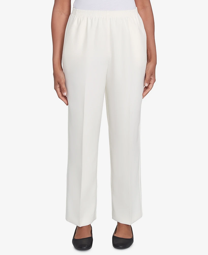 Alfred Dunner Women's Classic Accord Elastic Waist Short Length Pants