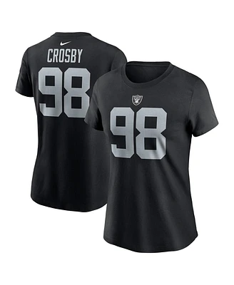 Nike Women's Maxx Crosby Las Vegas Raiders Player Name Number T-Shirt