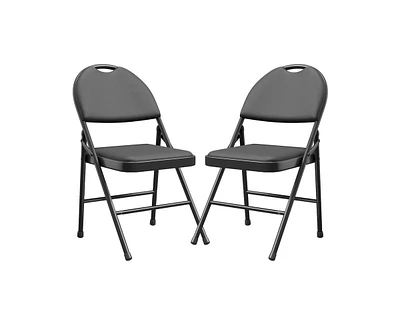 gaomon 6 Pack Folding Chairs with Padded Cushion & Back, Outdoor & Indoor Event Portable Metal Folding Chairs with Cushion，for Home and Office,