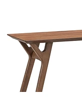 59.06 Inch Entryway Table for Living Room,Narrow Console Table with Solid Wood Legs, Modern Design Mdf Skinny Sofa Table Entrance Table for Hallway, E