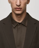 Mango Men's Wool Suit Blazer