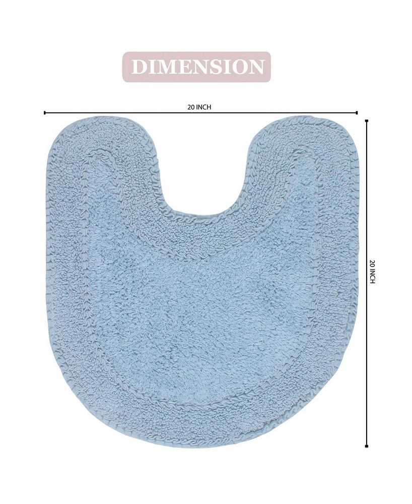 Home Weavers Double Ruffle Bath Rug