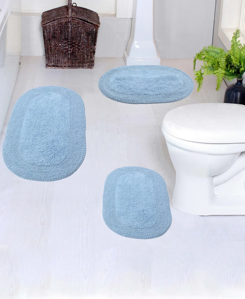 Home Weavers Double Ruffle -Pc. Bath Rug Set