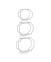 Hudson Mirrored Wall Shelves St/3