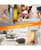 Sugift 1500W Portable Oil-Filled Radiator Heater for Home and Office