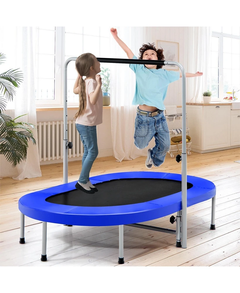 Gouun 2-Person Foldable Mini Kids Fitness Rebounder Trampoline