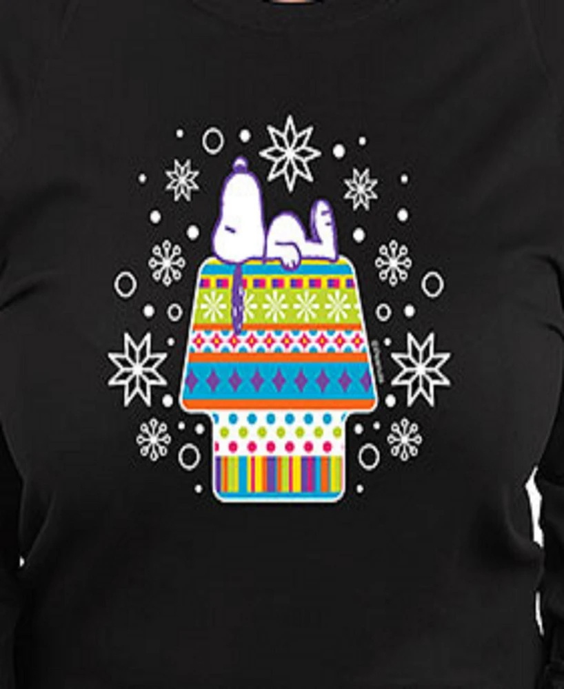 Hybrid Apparel Plus Peanuts Snoopy House Graphic Pullover Top