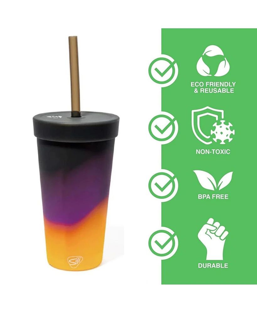 Straw Tumbler 22oz: Sun Storm