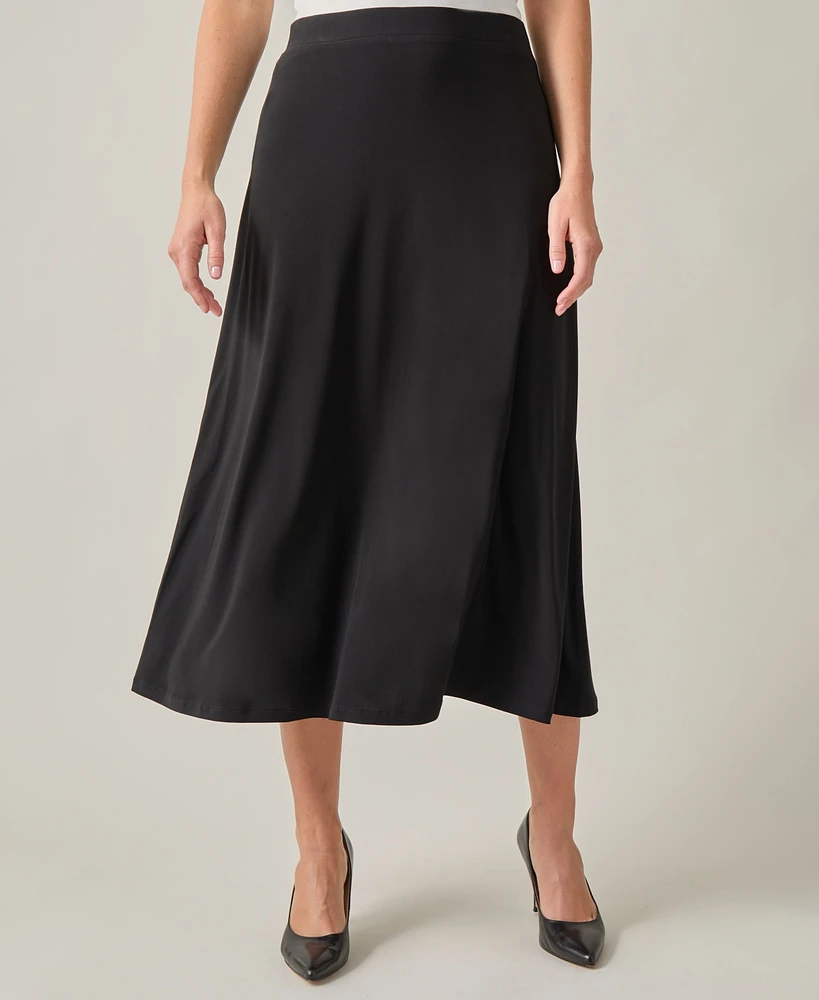 Kasper Women's Pull-On A-Line Maxi Skirt