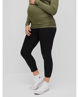 Motherhood Maternity Basic Secret Fit Belly Crop Leggings 