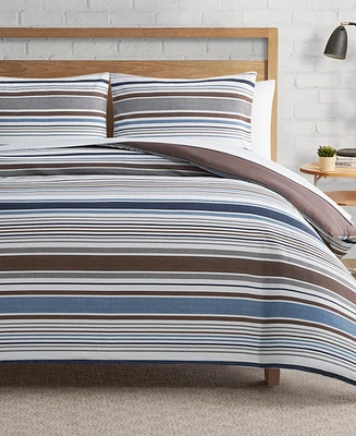 Lucky Brand Monterey Stripe 3-Pc. Duvet Cover Set