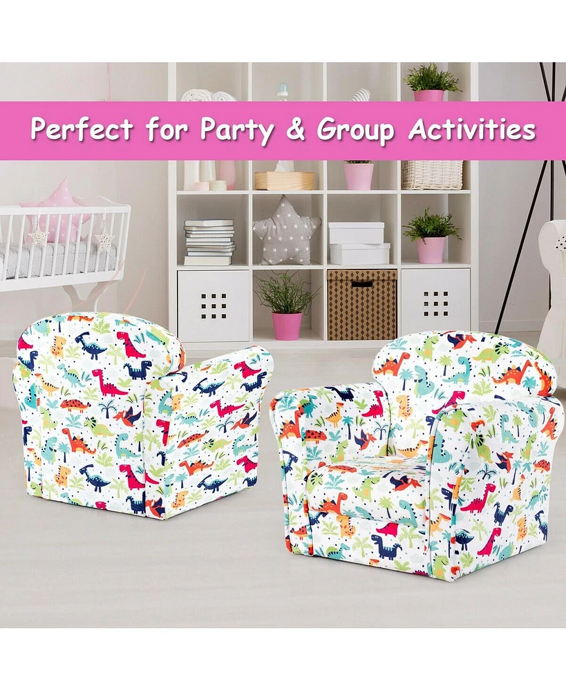 Gouun Household Toddler Furnishings Children Armrest Cute Lovely Single Sofa