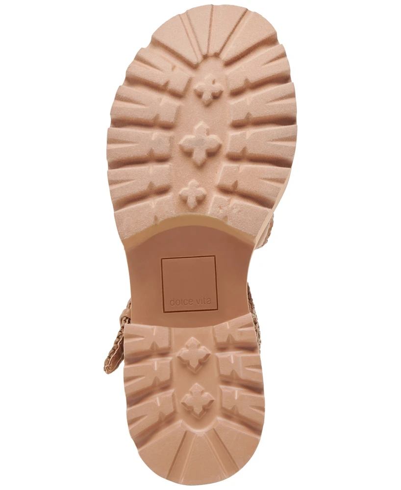 Dolce Vita Women's Latice Peep-Toe Fisherman Sandals