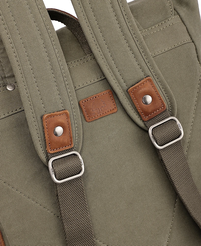 Tsd Brand Sunny Trail Canvas Backpack Handbag