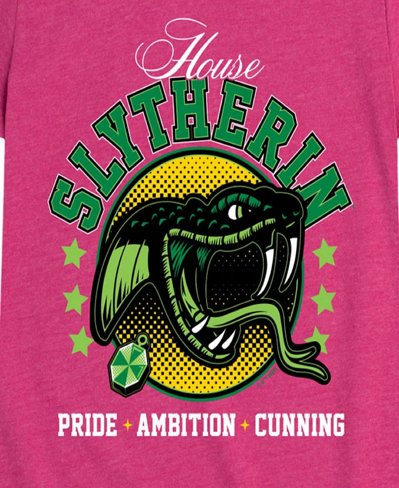 Harry Potter Big Girls Slytherin Graphic Short Sleeve Tee