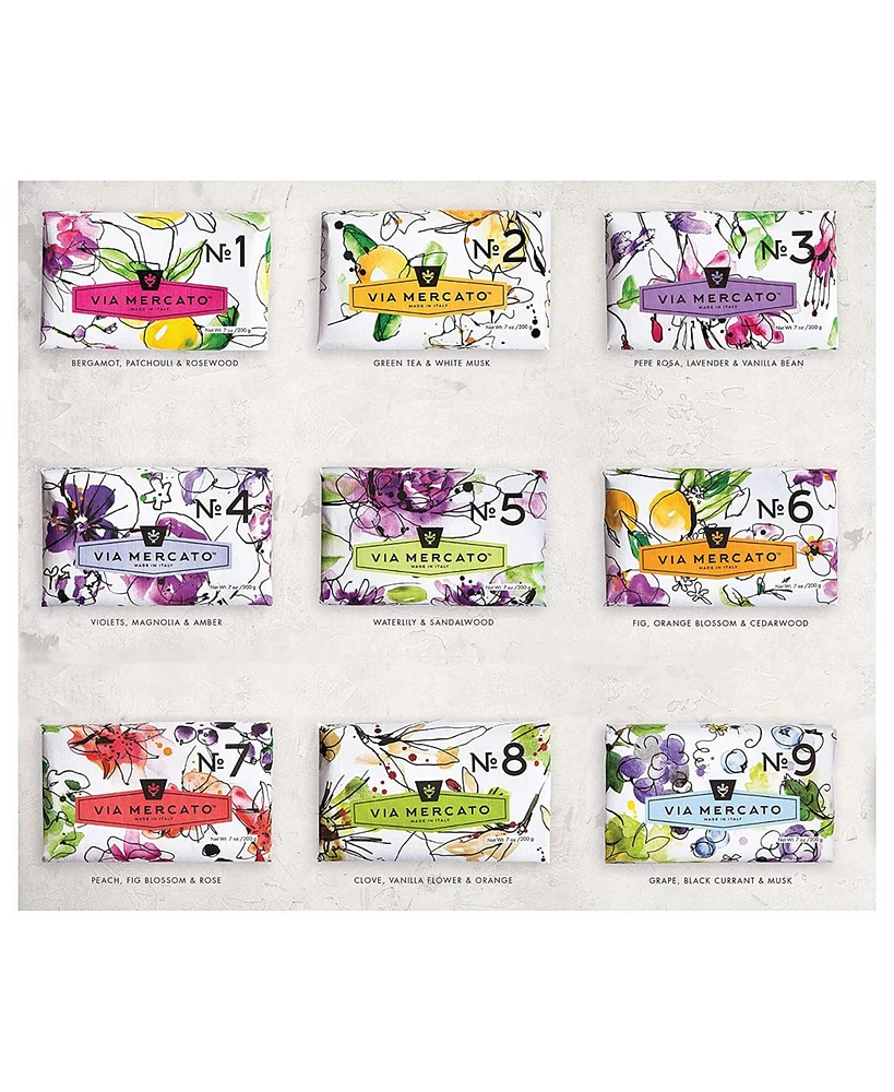 Via Mercato Wrapped 200g French Bar Soap, No