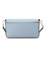 Nine West Peaches Flap Crossbody Bag with card case