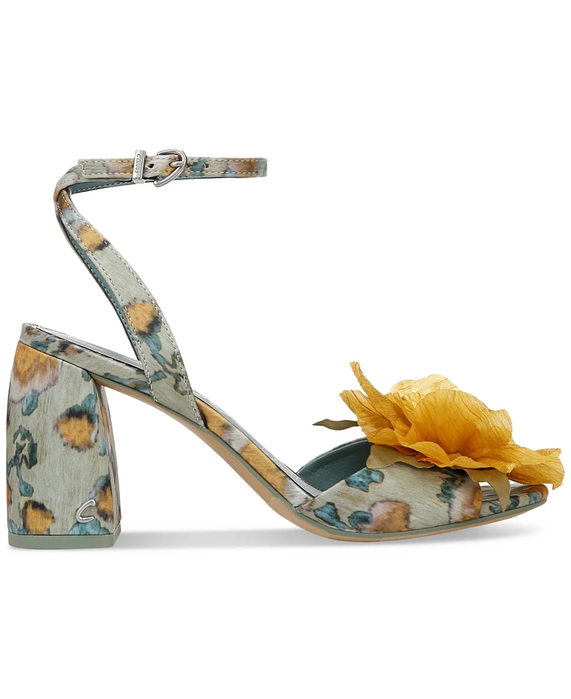 Circus Ny by Sam Edelman Aria Flower Two-Piece Block-Heel Dress Sandals