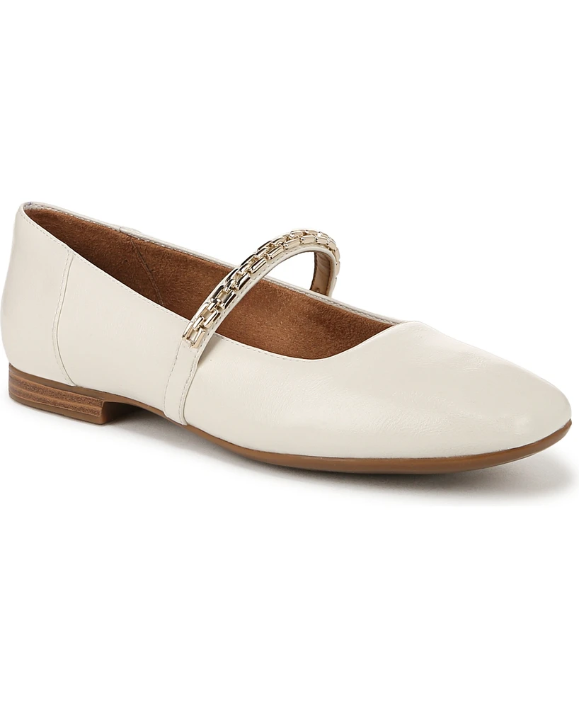 Naturalizer Women's Kelly-Chain Square Toe Mary Jane Flats