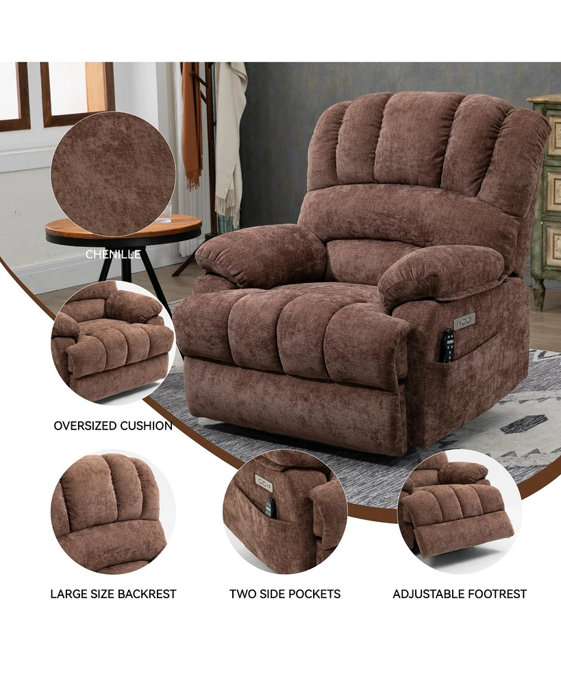 Mondawe 23" Chenille Power Lift Recliner Chair