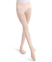 Capezio Girls Ultra Soft Self Knit Waistband Transition Tight