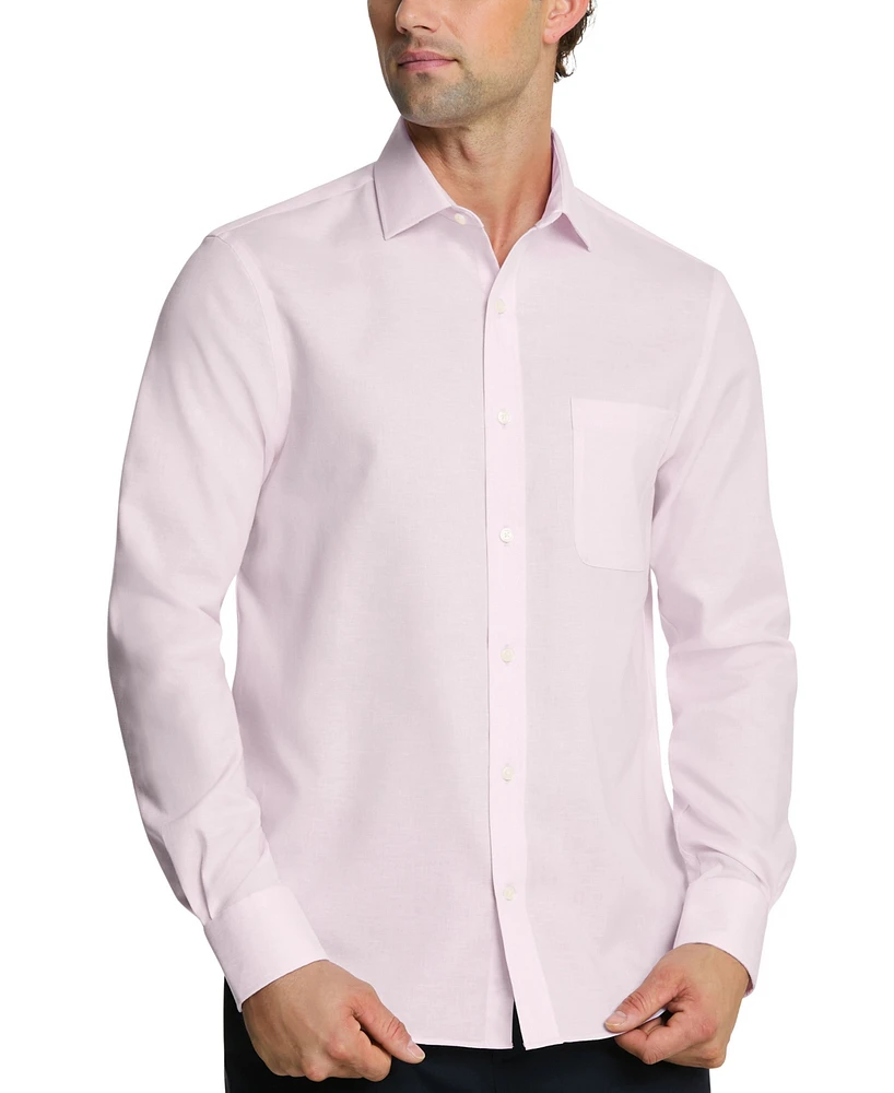 Tommy Hilfiger Mens Regular Fit Linen Dress Shirt