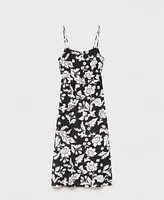 Mango Women's Frill Cotton Dress