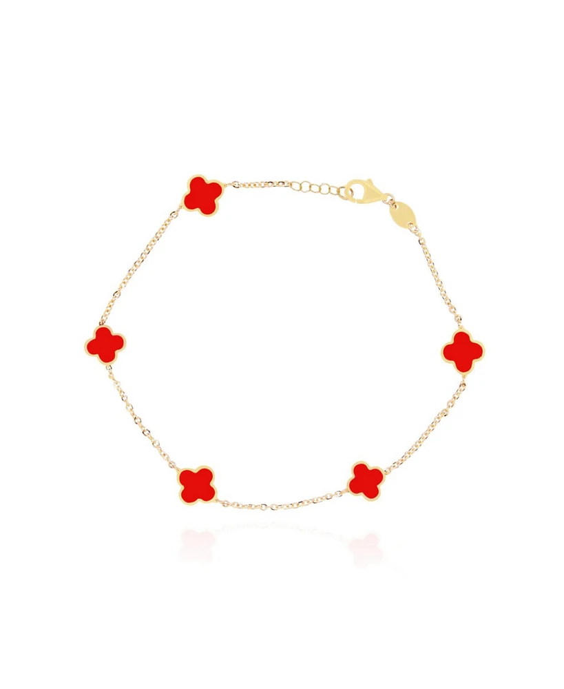 The Lovery Mini Clover Bracelet 14K Gold