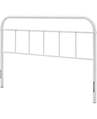 Decorative Iron Headboard – Vintage Metal Frame with Rounded Corners for Rustic or Industrial Decor
