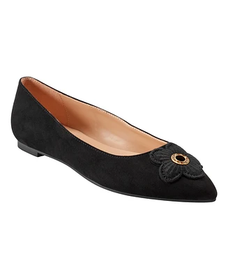 Bandolino Women's Starry Embellished Flower Slip-On Flats