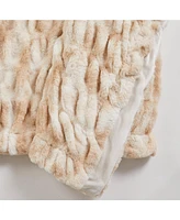 Faux Fur Reversible Throw Blanket