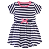 Hudson Baby Baby Girls Hudson Cotton Short-Sleeve Dresses 2pk, Pink Daisy