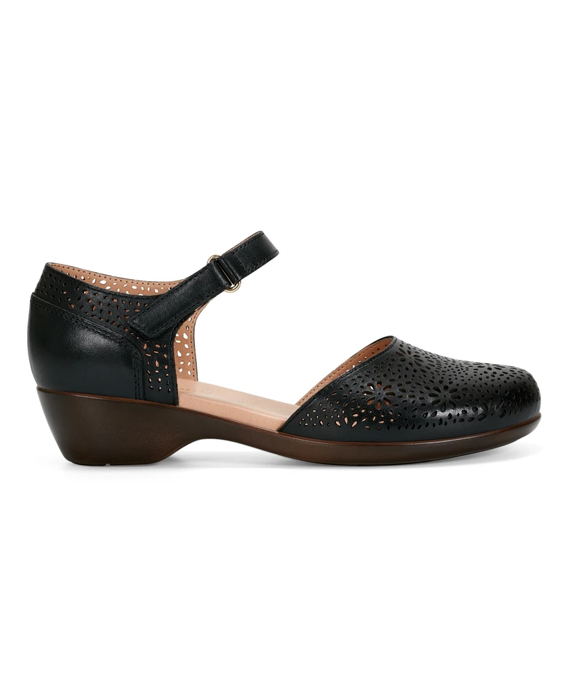 Easy Spirit Women's Denita Two-Piece Mary Jane Flats