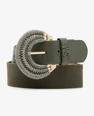 Steve Madden Women's Wrapped Stretch Faux-Leather Belt